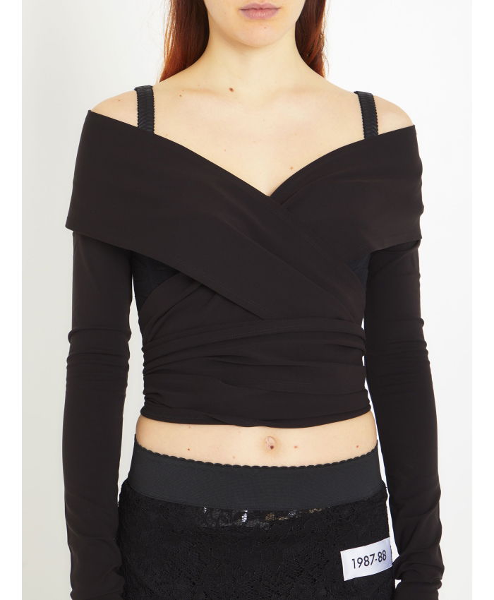 DOLCE&GABBANA - Jersey Milano rib shrug