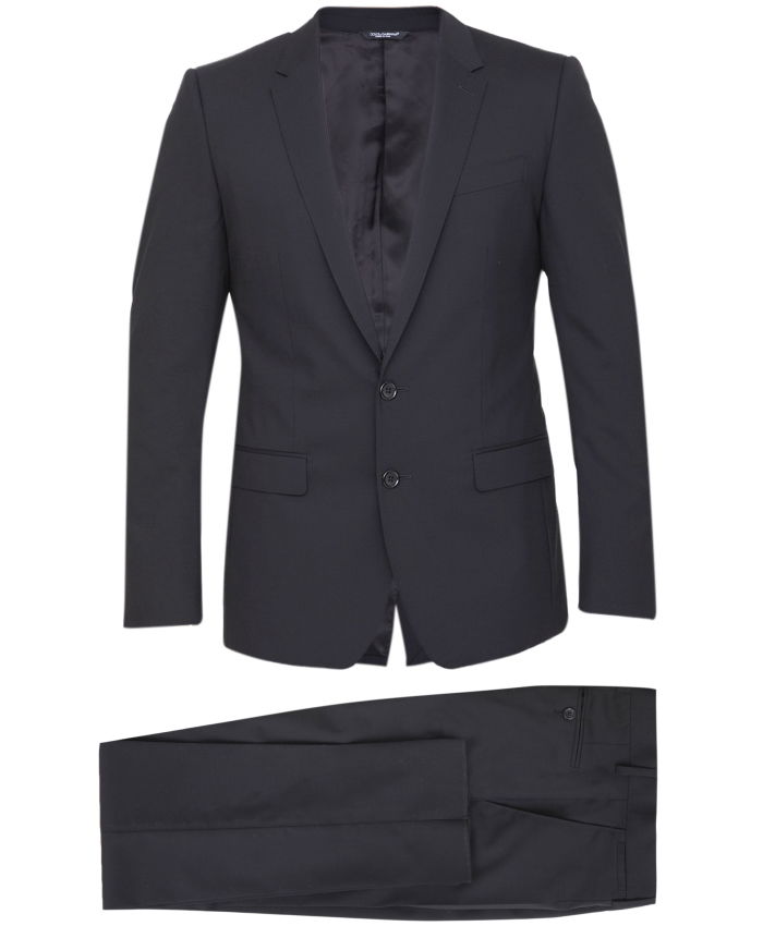 DOLCE&GABBANA - Black wool two-piece suit