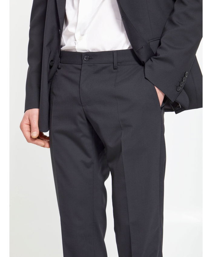 DOLCE&GABBANA - Black wool two-piece suit