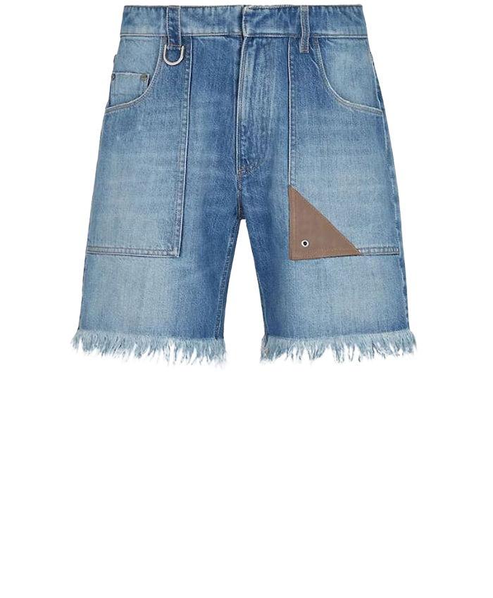 FENDI - Blue denim bermuda shorts