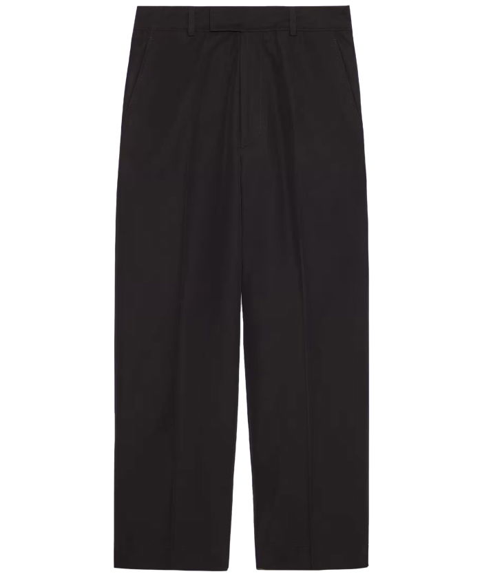 GUCCI - Cotton poplin trousers