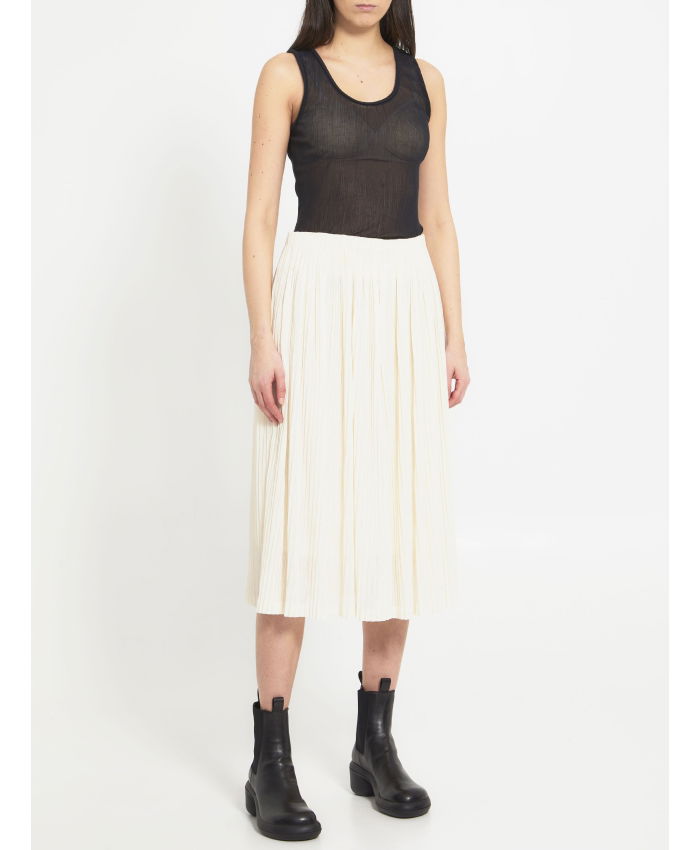 JIL SANDER - Pleated midi skirt