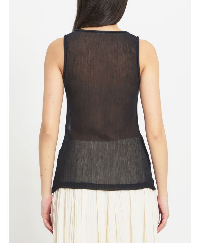 JIL SANDER - Semi-sheer tank top