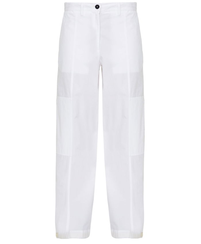 JIL SANDER - White cotton pants