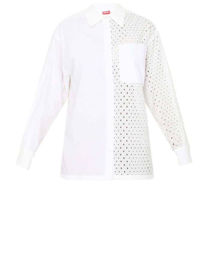 KENZO - Broderie anglaise cotton shirt