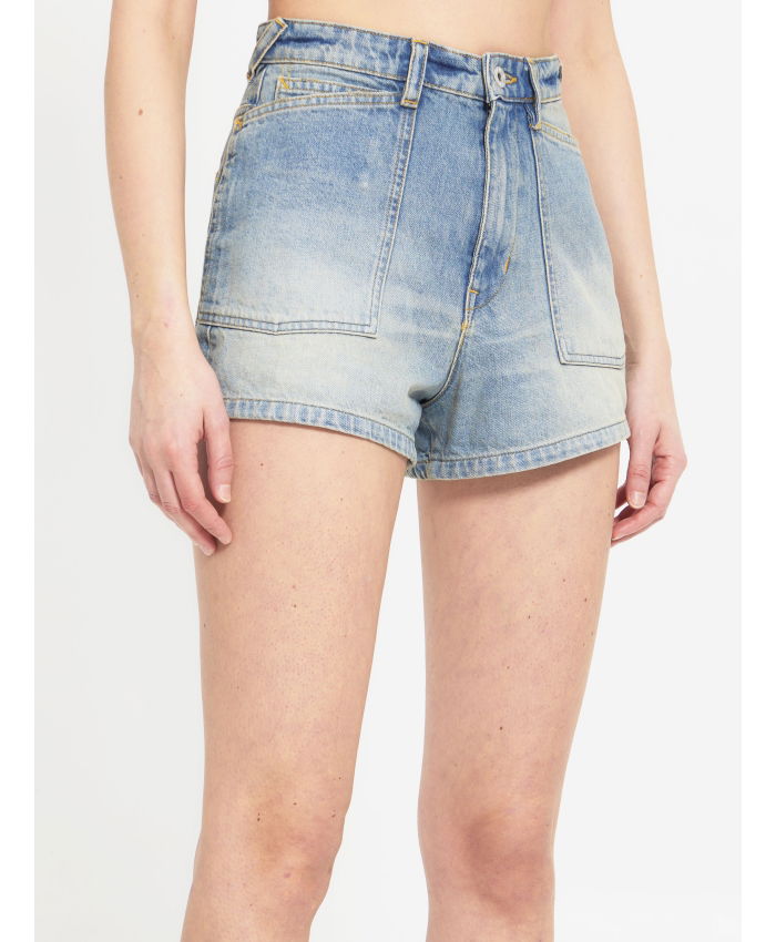 KENZO - Light-blue denim shorts