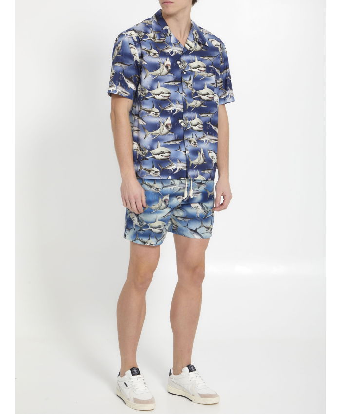 PALM ANGELS - Shark print shirt