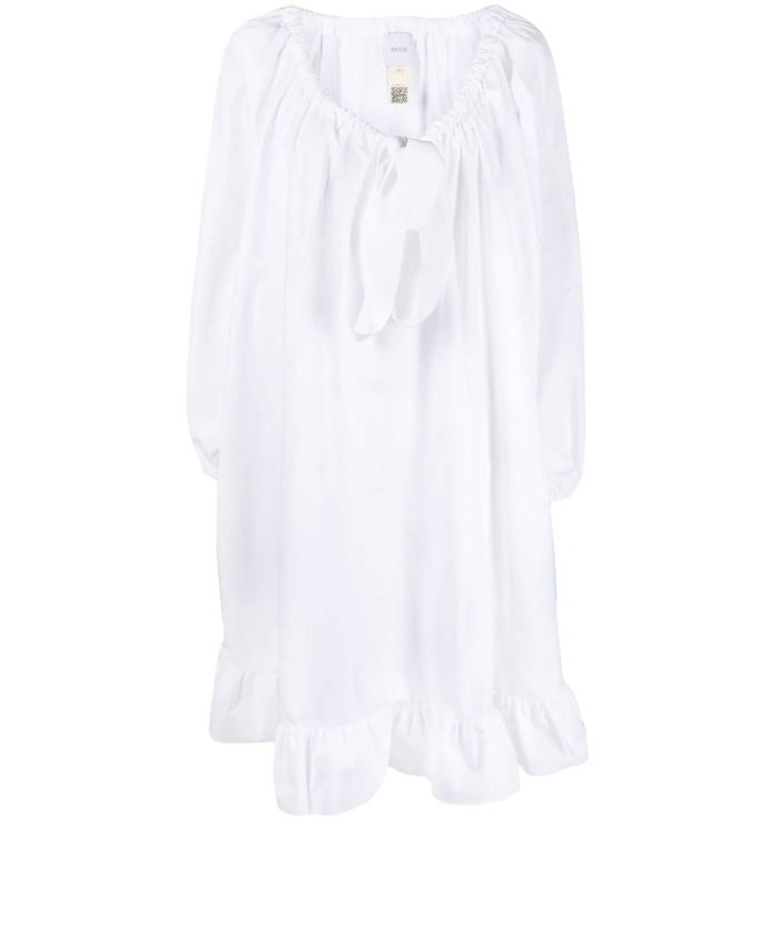 PATOU - Ruffled faille dress