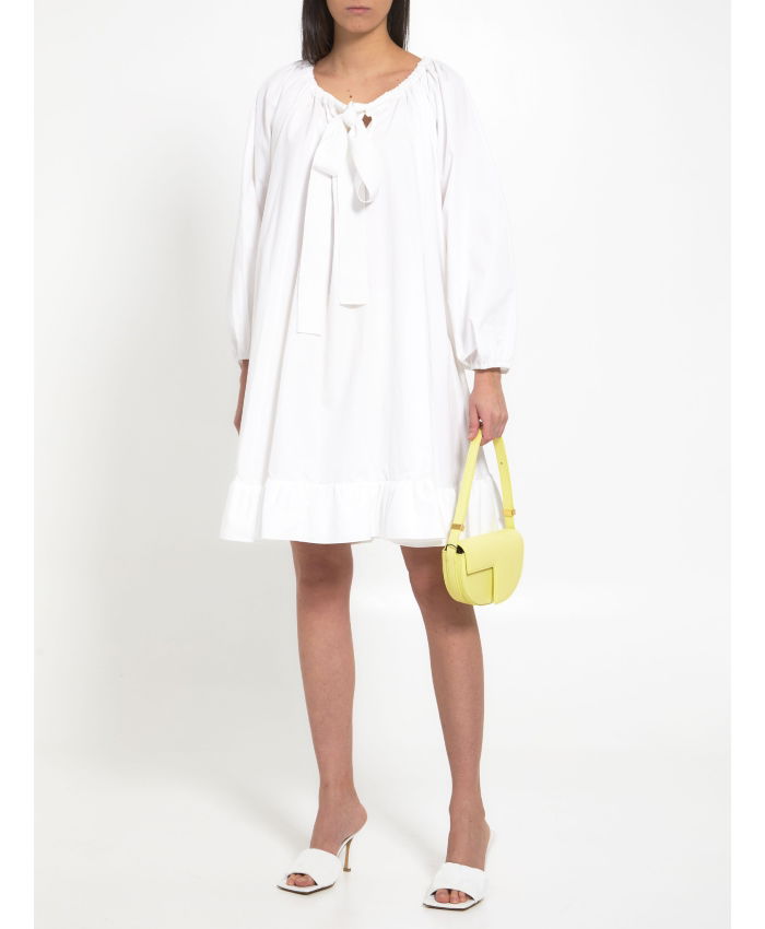 PATOU - Ruffled faille dress