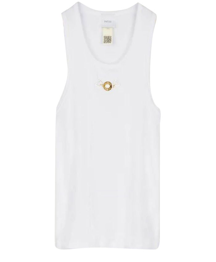 PATOU - Medallion-embellished cotton tank top