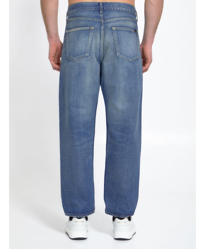 SAINT LAURENT - Blue denim jeans