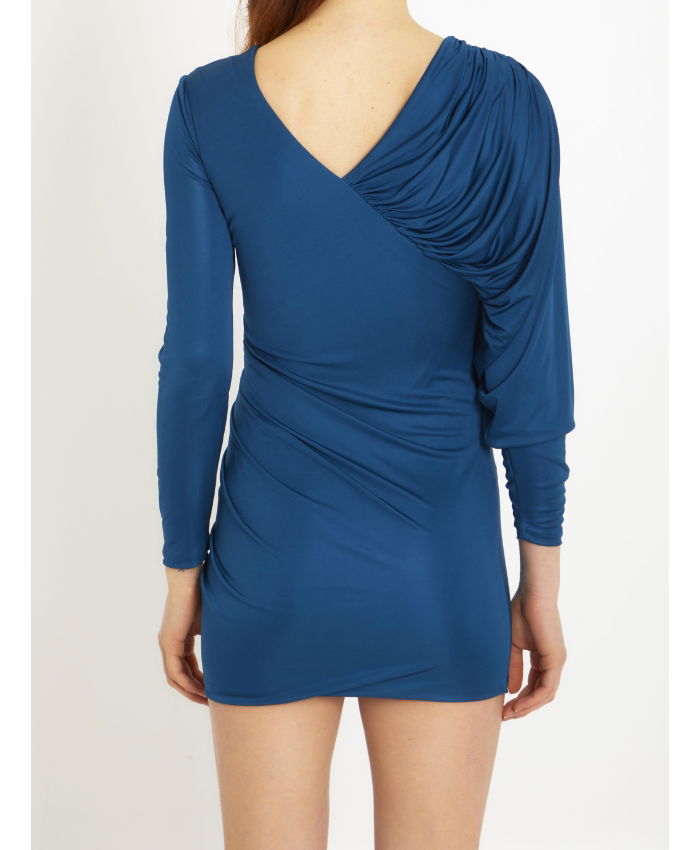 SAINT LAURENT - Draped jersey dress