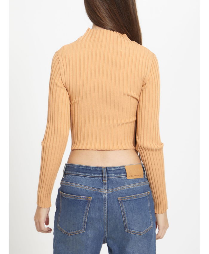 STELLA MCCARTNEY - Cropped ribbed jumper