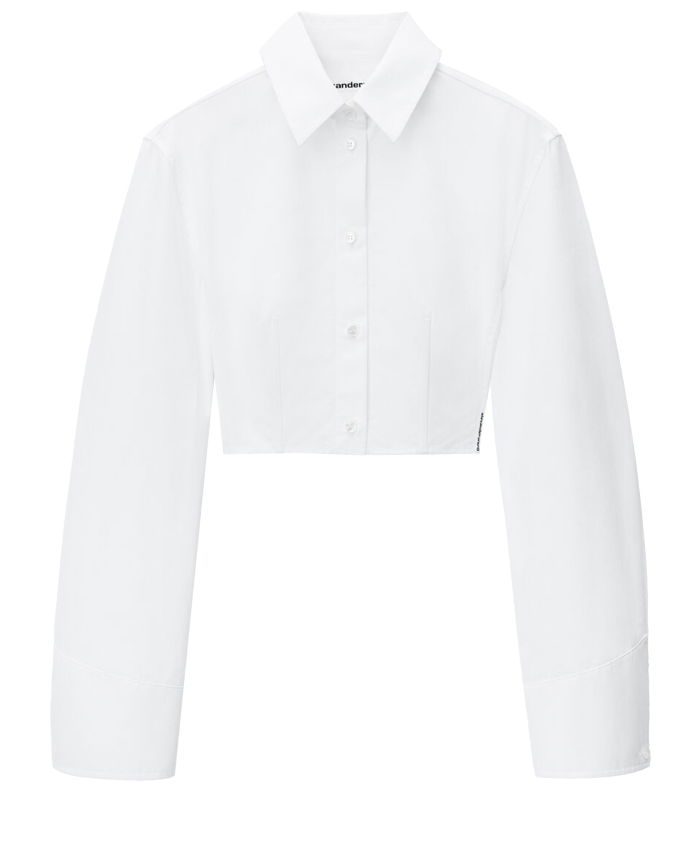 ALEXANDER WANG - Cropped structured shirt