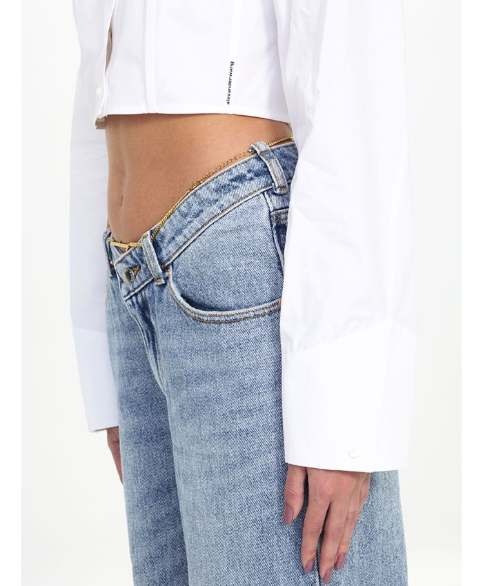 ALEXANDER WANG - Cropped structured shirt