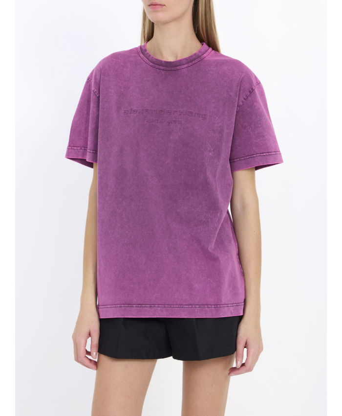 ALEXANDER WANG - Embossed logo t-shirt