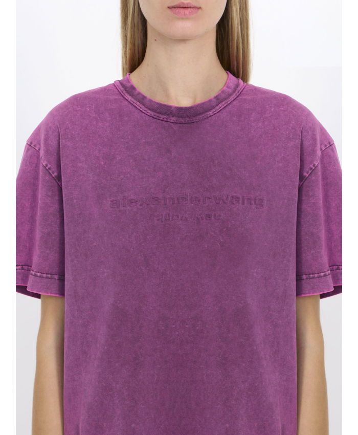 ALEXANDER WANG - Embossed logo t-shirt