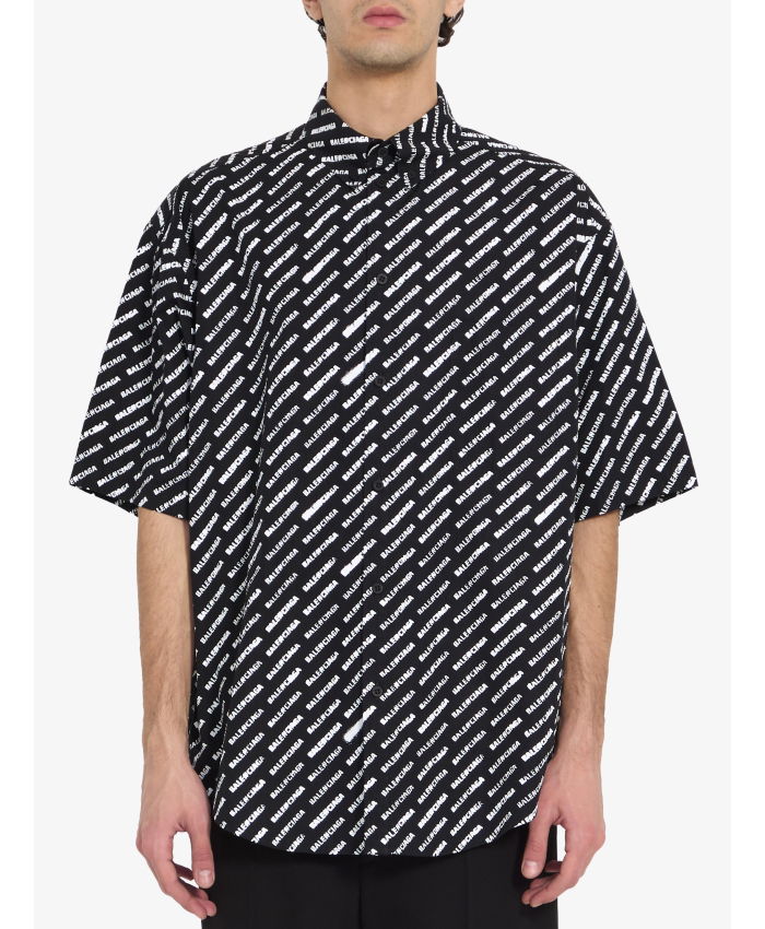 Balenciaga all over logo shirt online