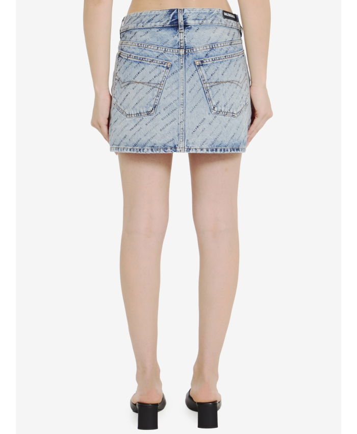 BALENCIAGA - All Over Logo miniskirt