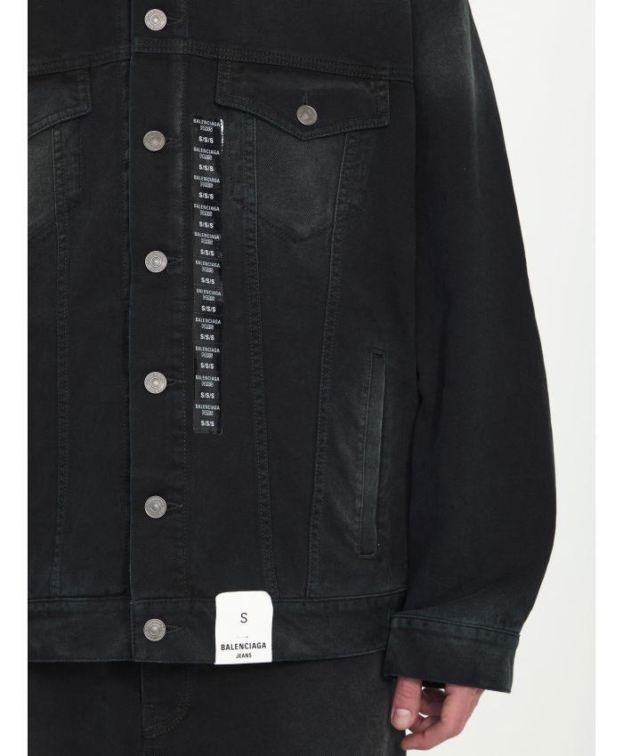 BALENCIAGA - Size Sticker Denim Jacket