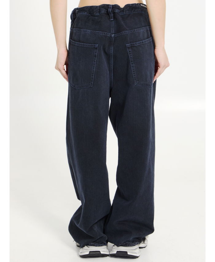 BALENCIAGA - Baggy jeans with drawstring