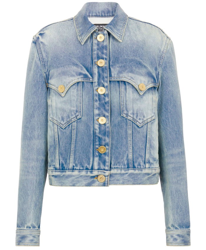 BALMAIN - Giubbino in denim vintage