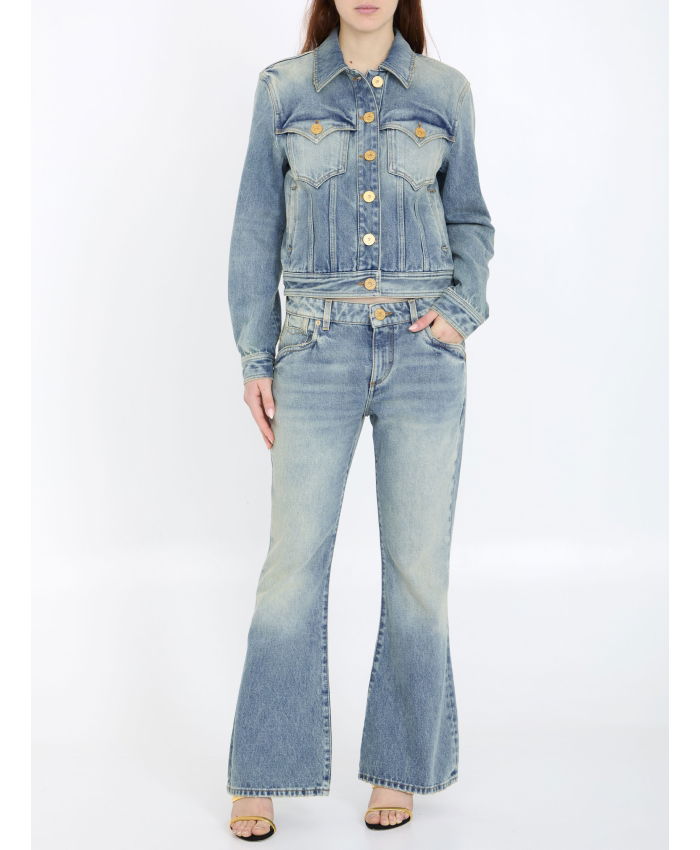 BALMAIN - Giubbino in denim vintage