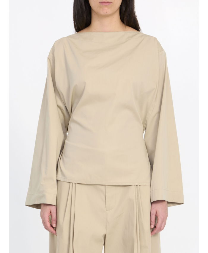 BOTTEGA VENETA - Cotton and silk top