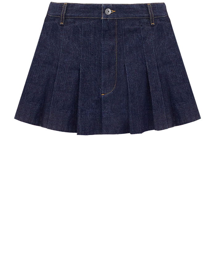 BOTTEGA VENETA - Pleated denim skirt