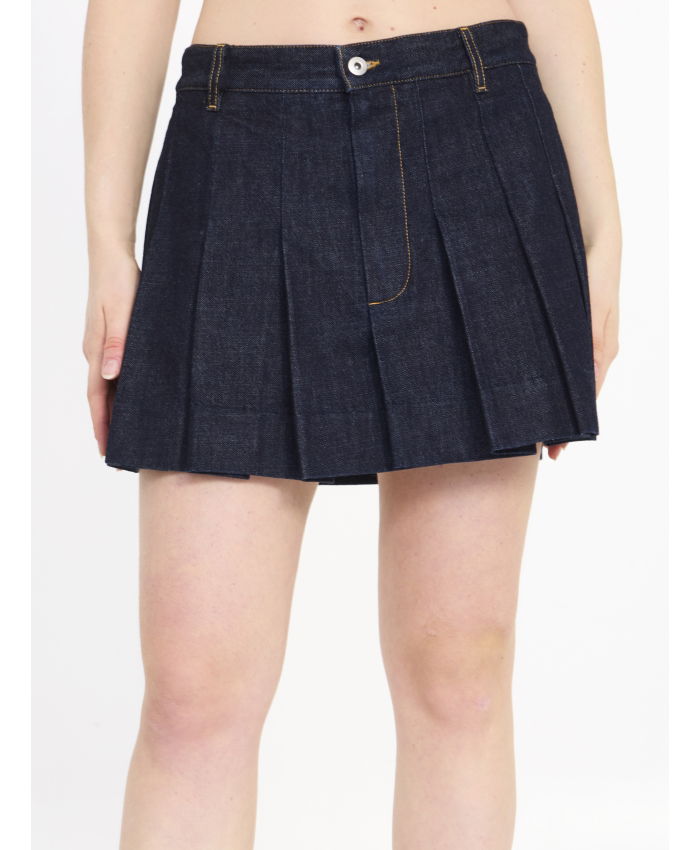 BOTTEGA VENETA - Pleated denim skirt