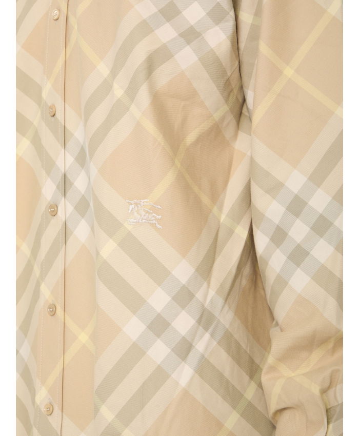 BURBERRY - Check cotton shirt