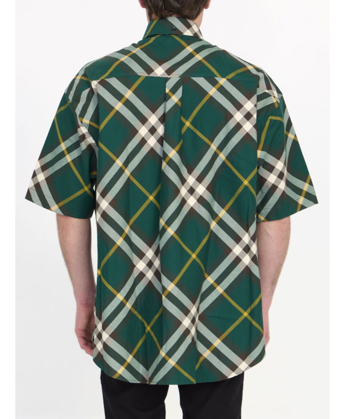 BURBERRY - Check cotton shirt