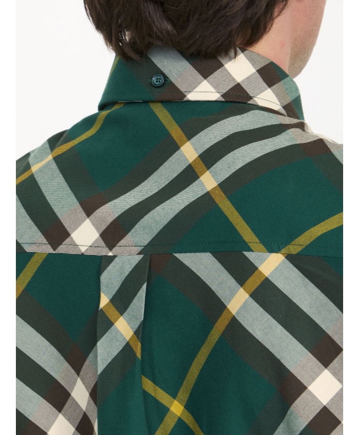 BURBERRY - Check cotton shirt