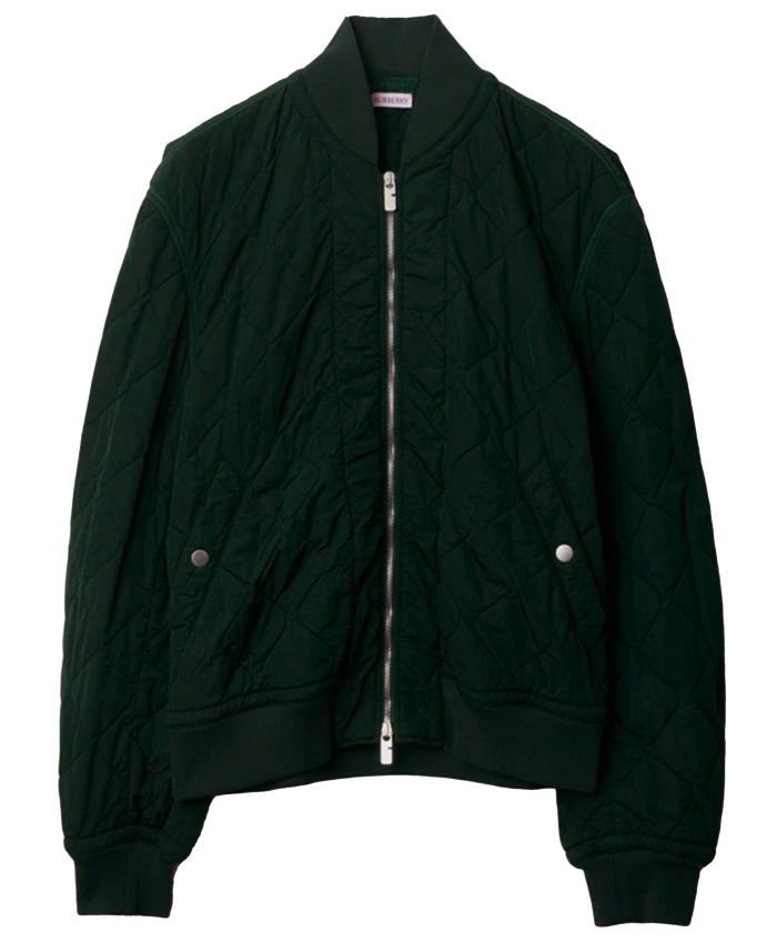 BURBERRY - Quilted nylon bomber jacket