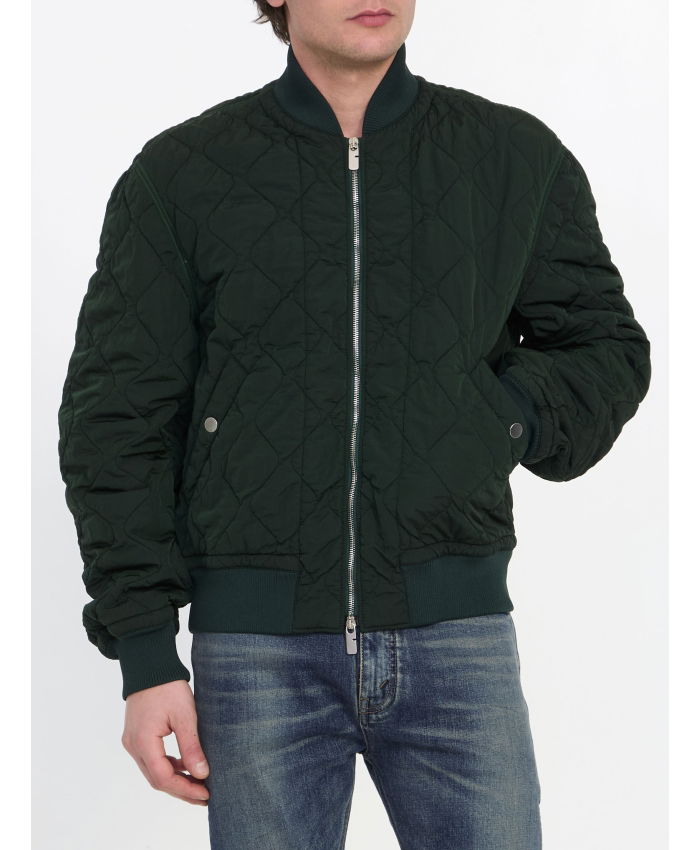 BURBERRY - Quilted nylon bomber jacket