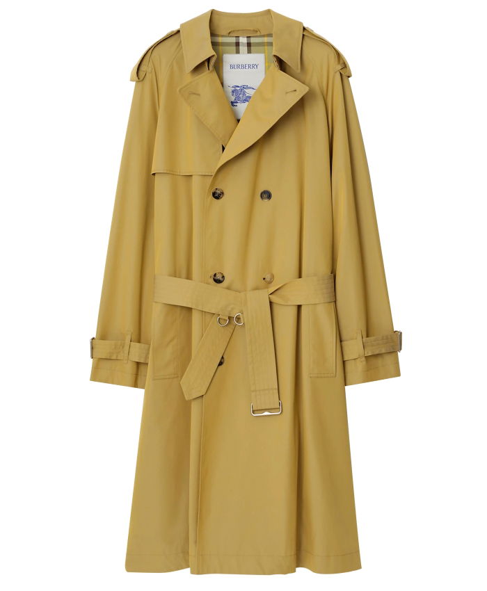 BURBERRY - Gabardine long trench coat