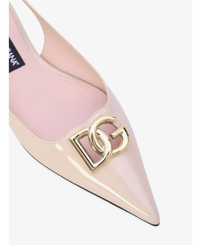 DOLCE&GABBANA - Shiny leather ballerinas