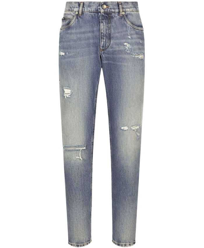 DOLCE&GABBANA - Distressed denim jeans