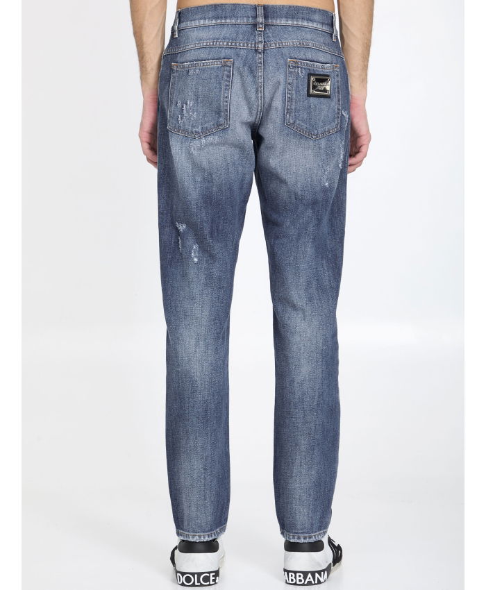 DOLCE&GABBANA - Distressed denim jeans