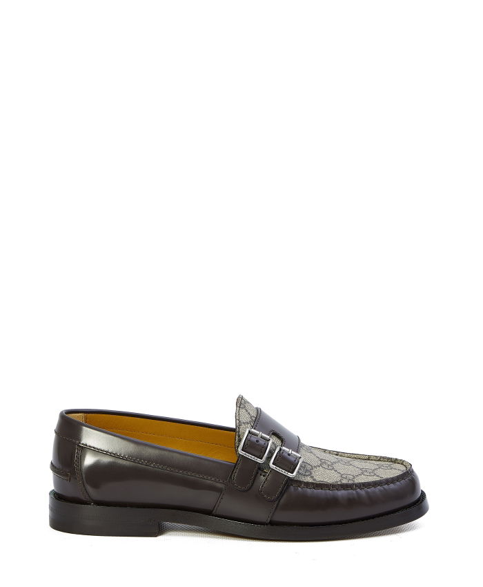 GUCCI - Buckle loafers with GG