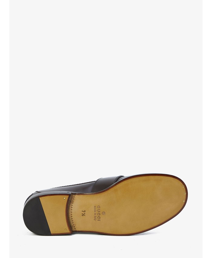 GUCCI - Buckle loafers with GG