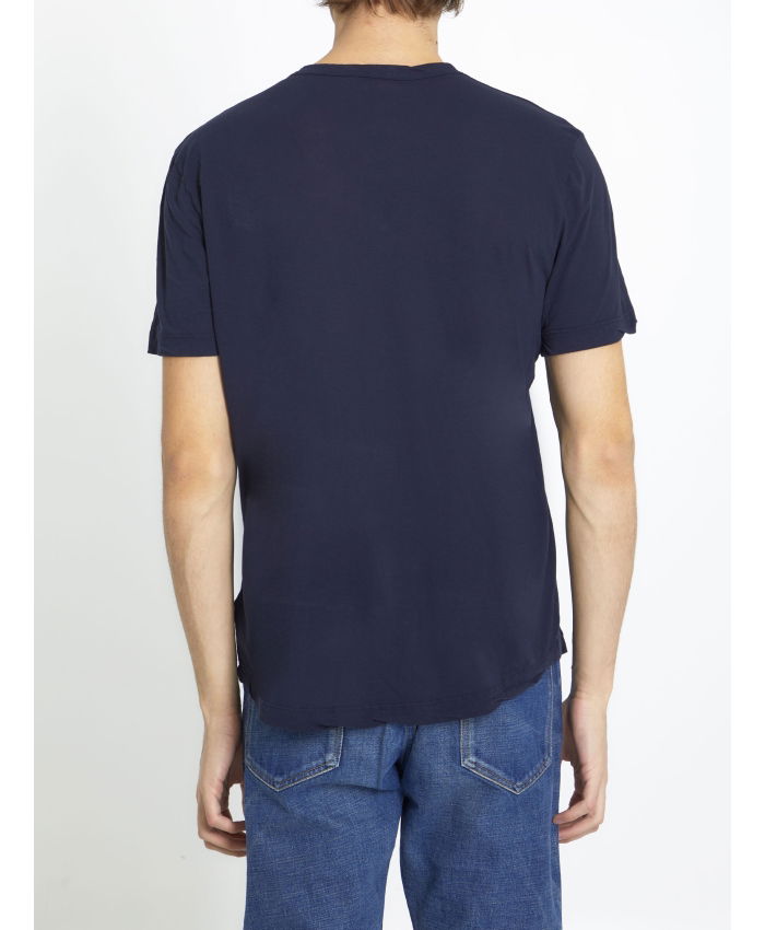 JAMES PERSE - Blue cotton t-shirt