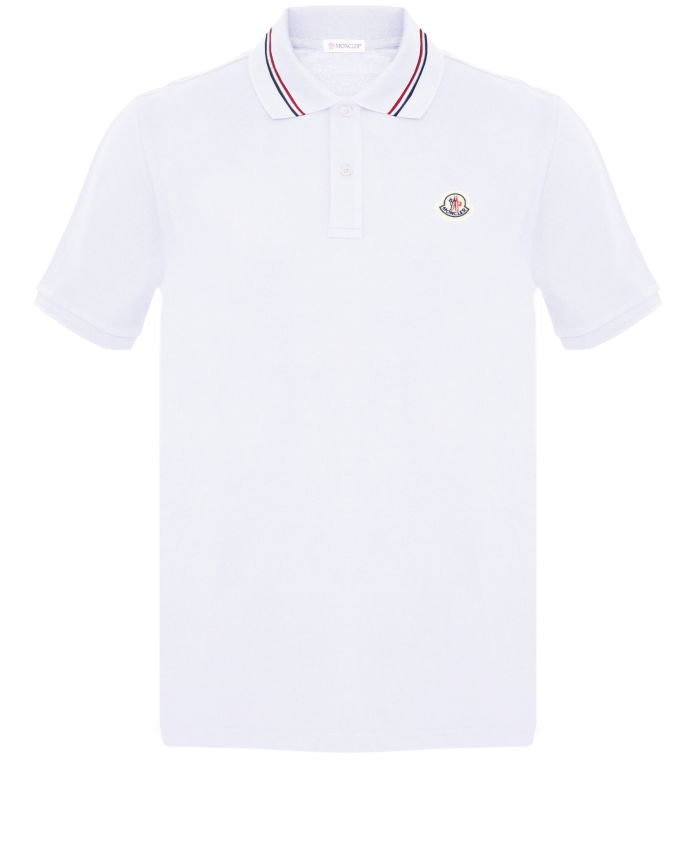 MONCLER - Piquet cotton polo shirt