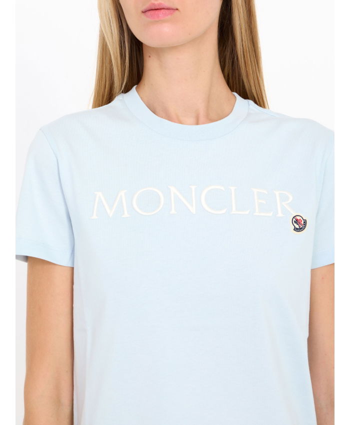 MONCLER Logo t shirt Leam Roma Luxury Shopping Online