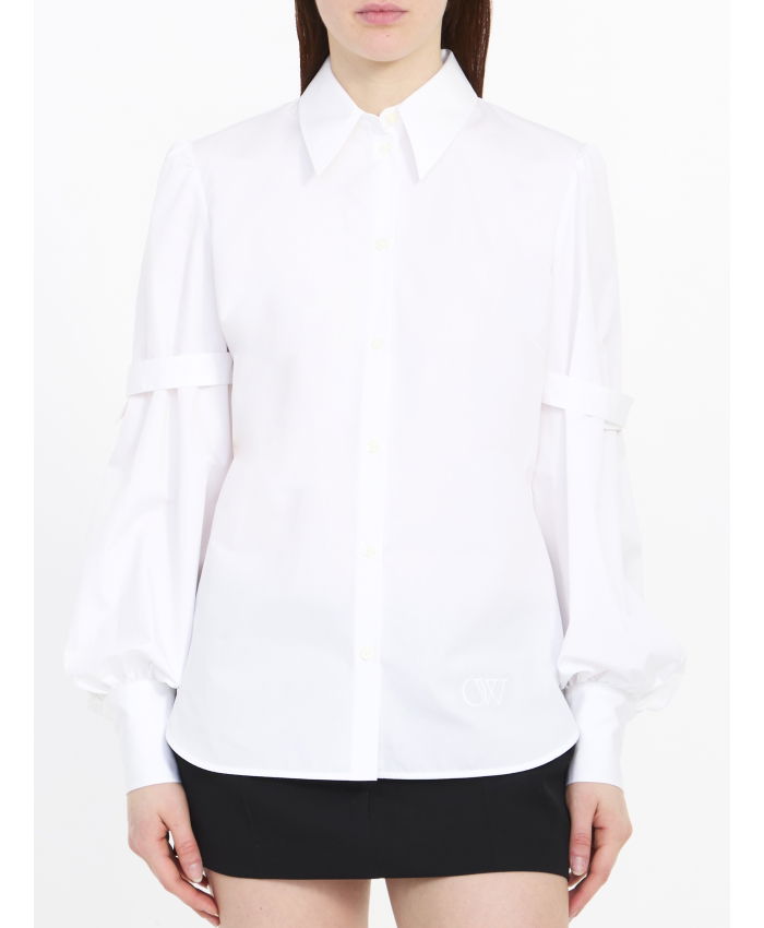 OFF WHITE - Popeline shirt with straps