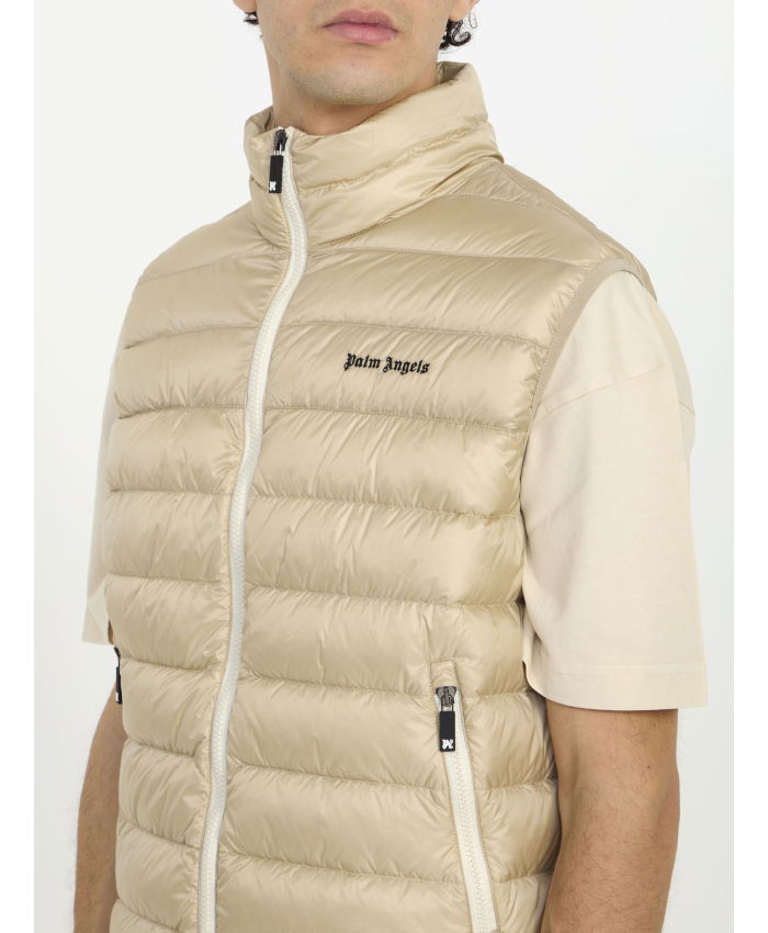 PALM ANGELS - Padded vest with logo