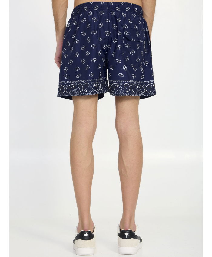 PALM ANGELS - Paisley print swim shorts