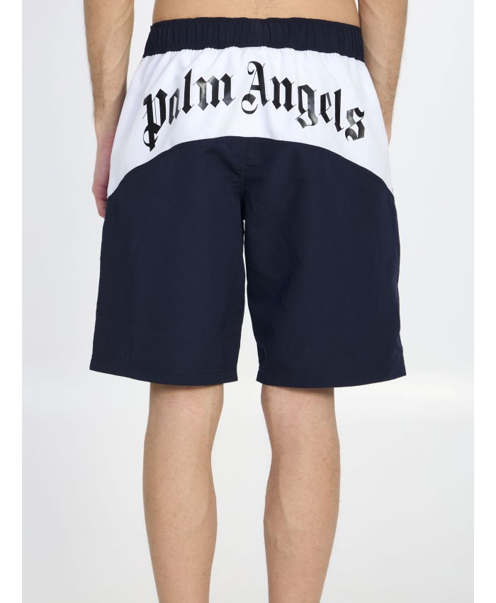 PALM ANGELS - Overlogo swimshorts