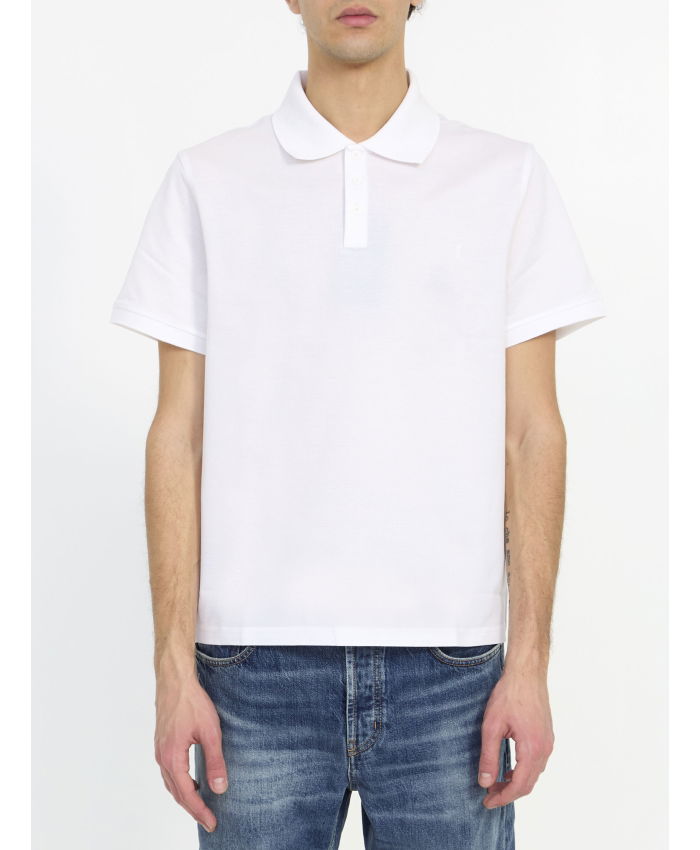 SAINT LAURENT - Monogram polo shirt