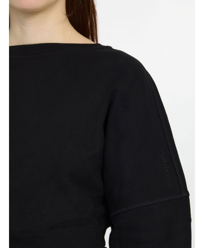 SAINT LAURENT - Saint Laurent cropped sweatshirt